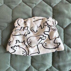 Bear Print Baby Beanie